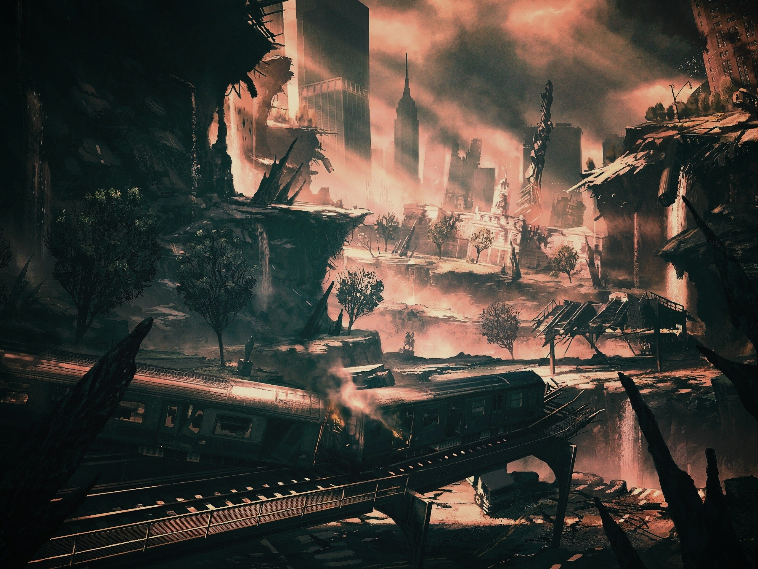 Развалины Нью-Йорка обои