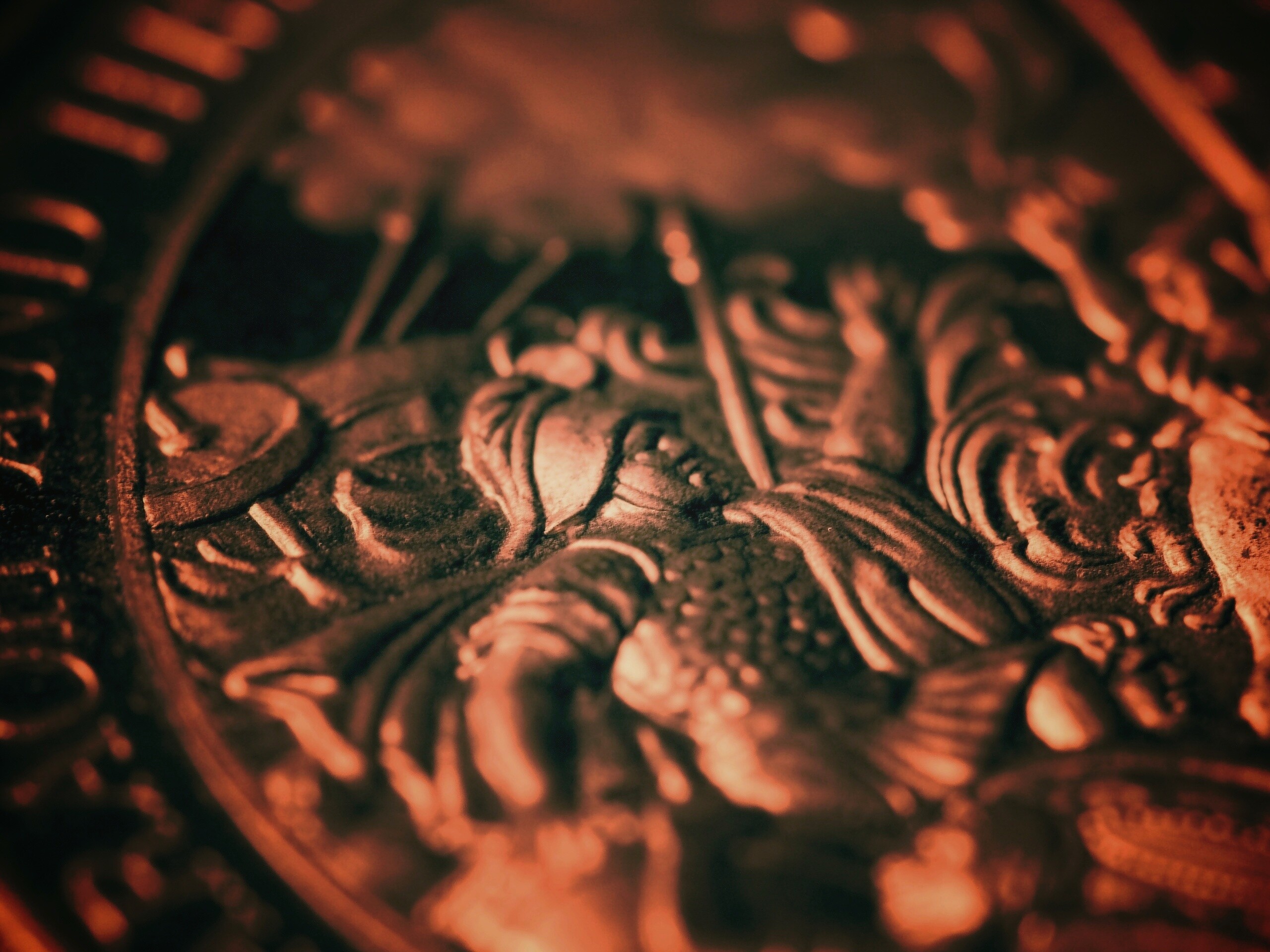 Монета в макро обои