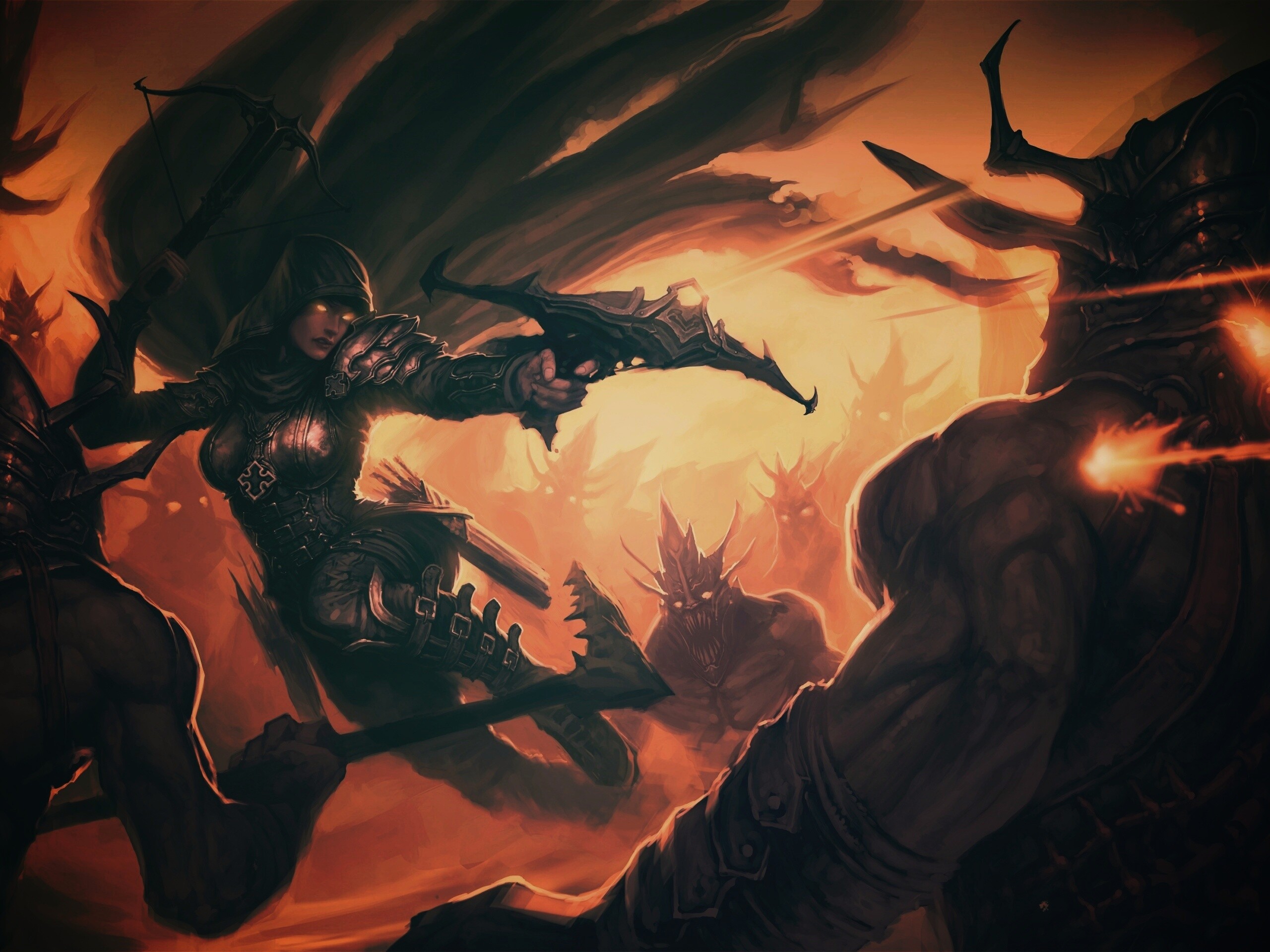 Охотник на демонов из Diablo 3 обои