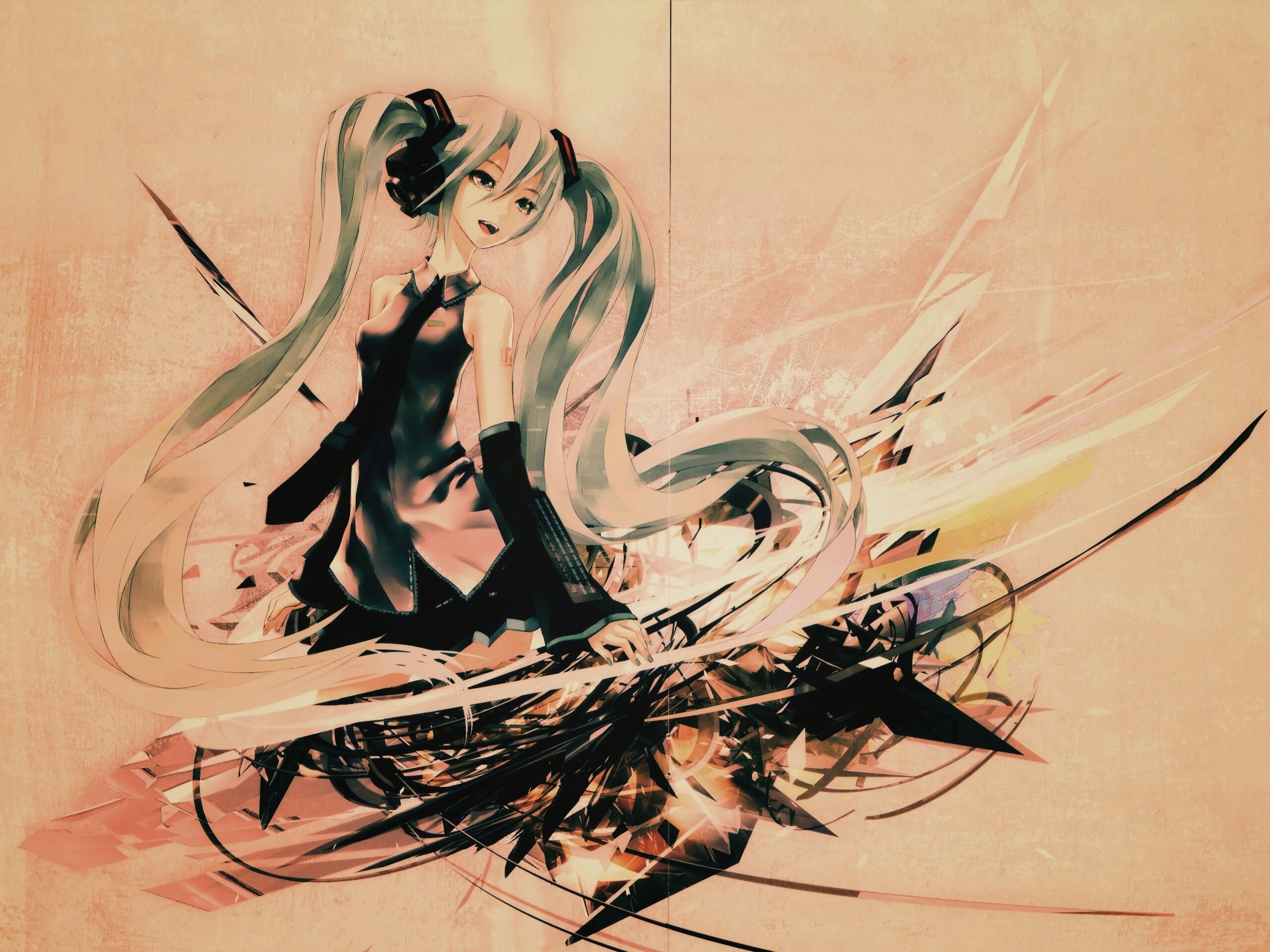 Арт с Хатсуне Мику обои