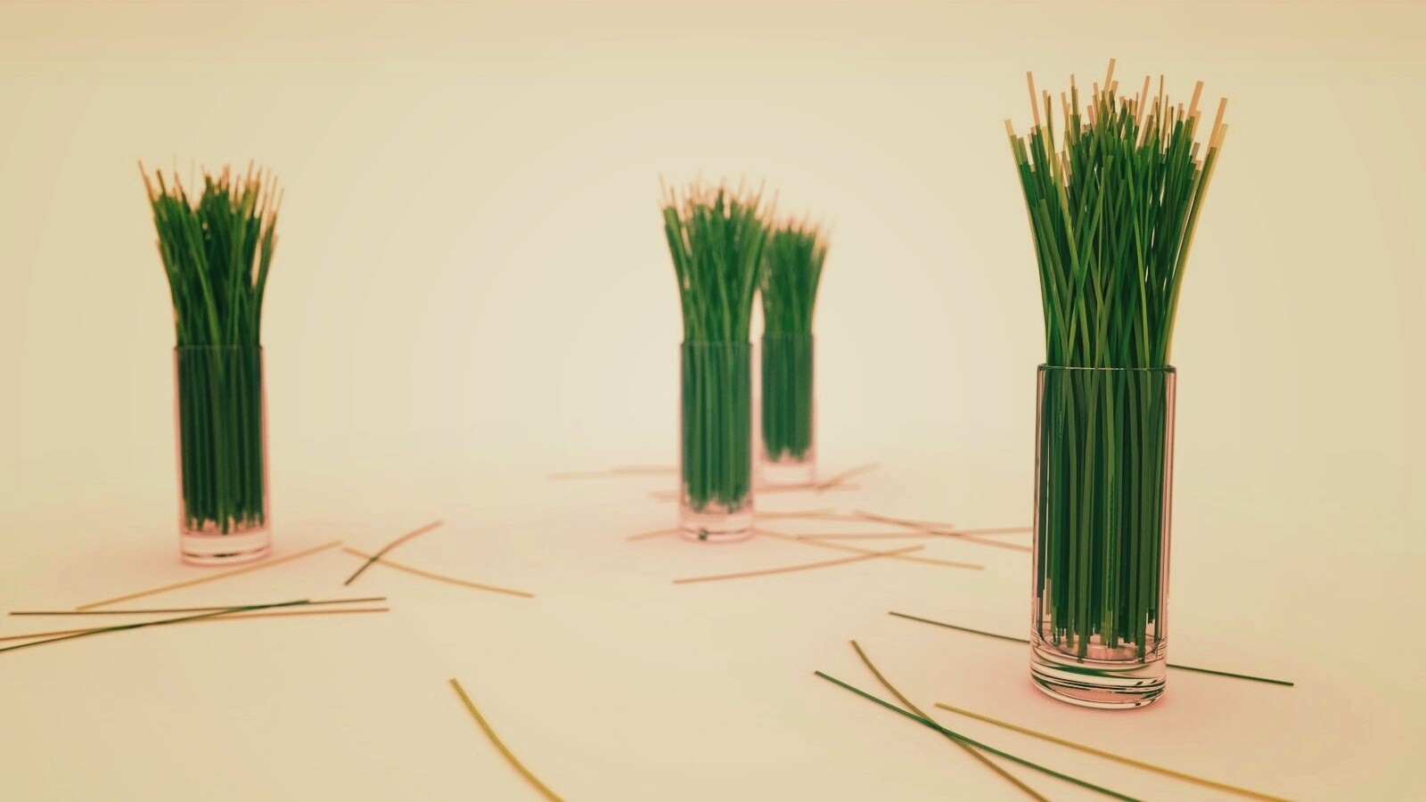 Трава в стакане обои