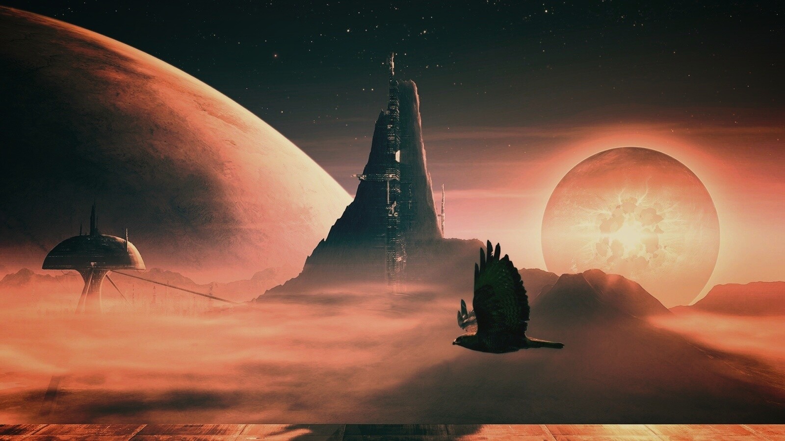 Город на другой планете обои