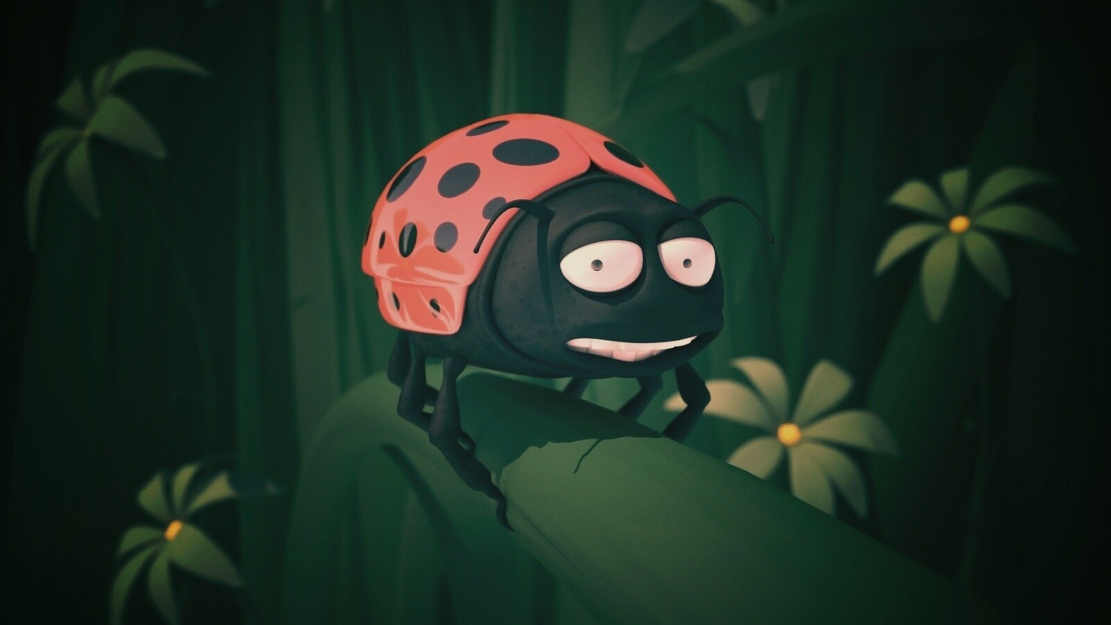 Глазастая божья коровка обои