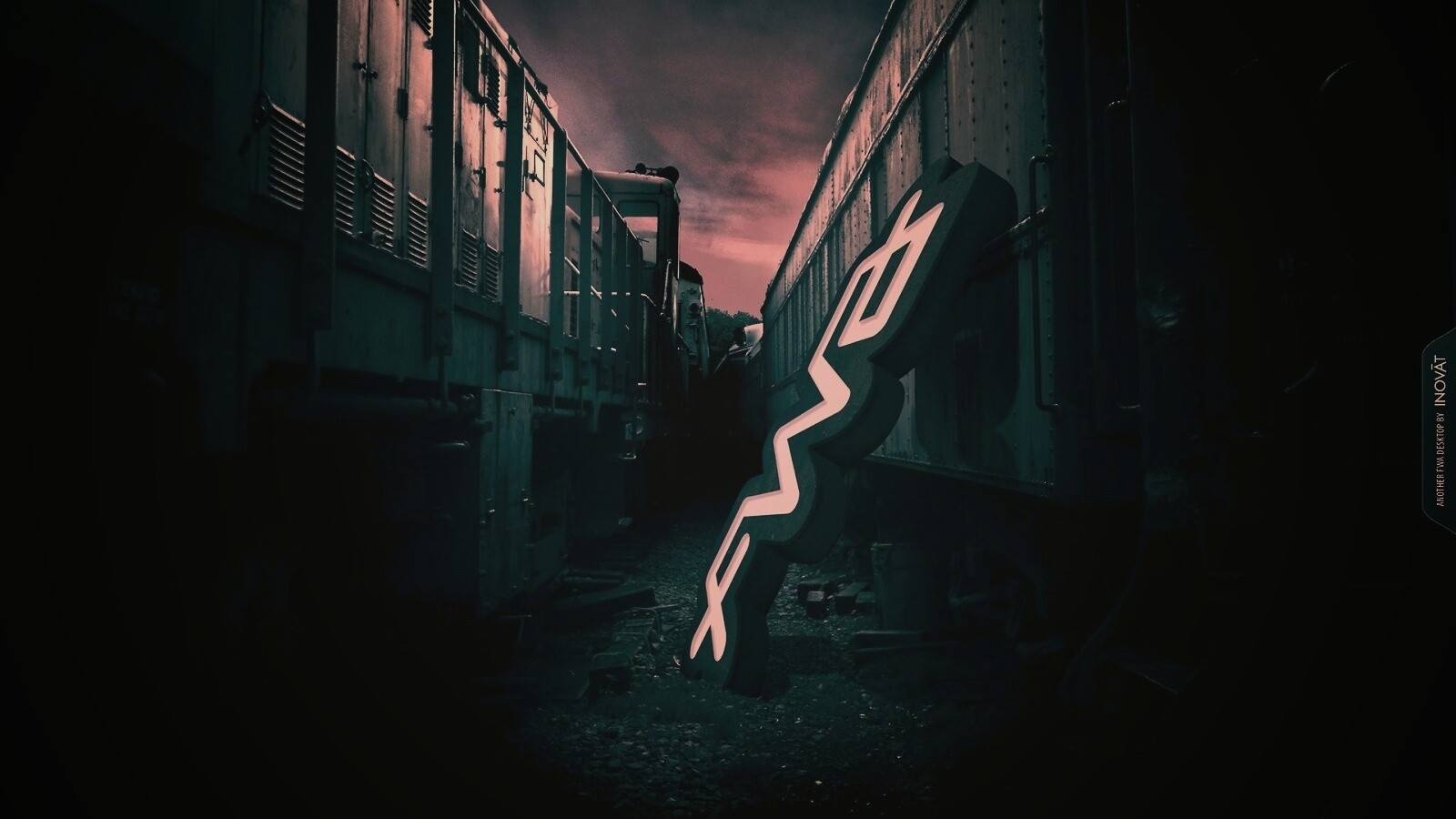 Упавшая вывеска обои