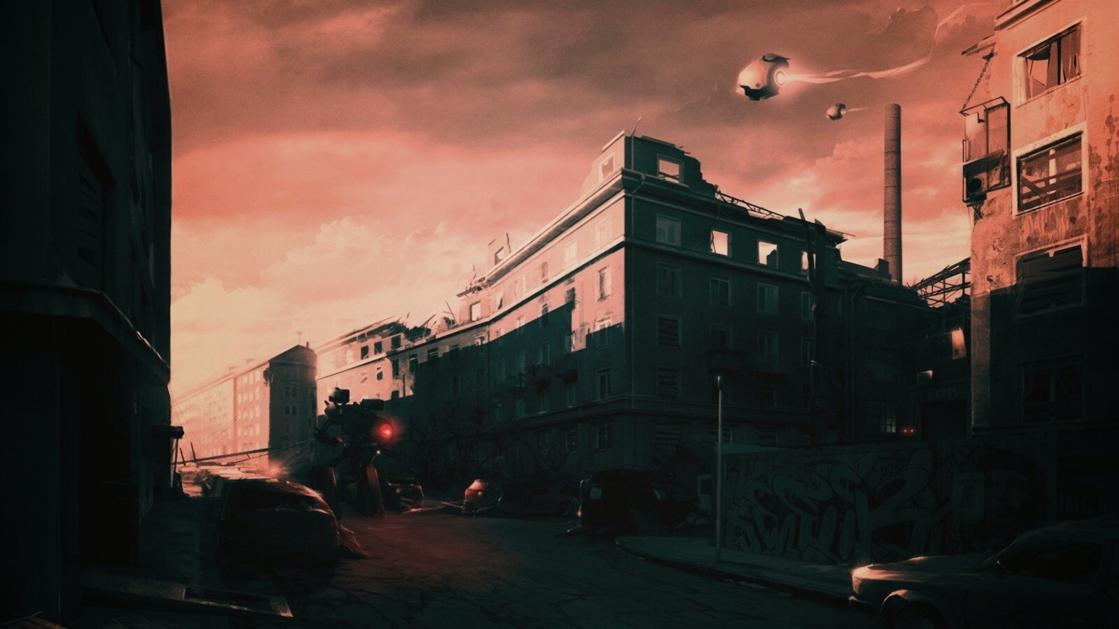 Инопланетяне в трущобах обои