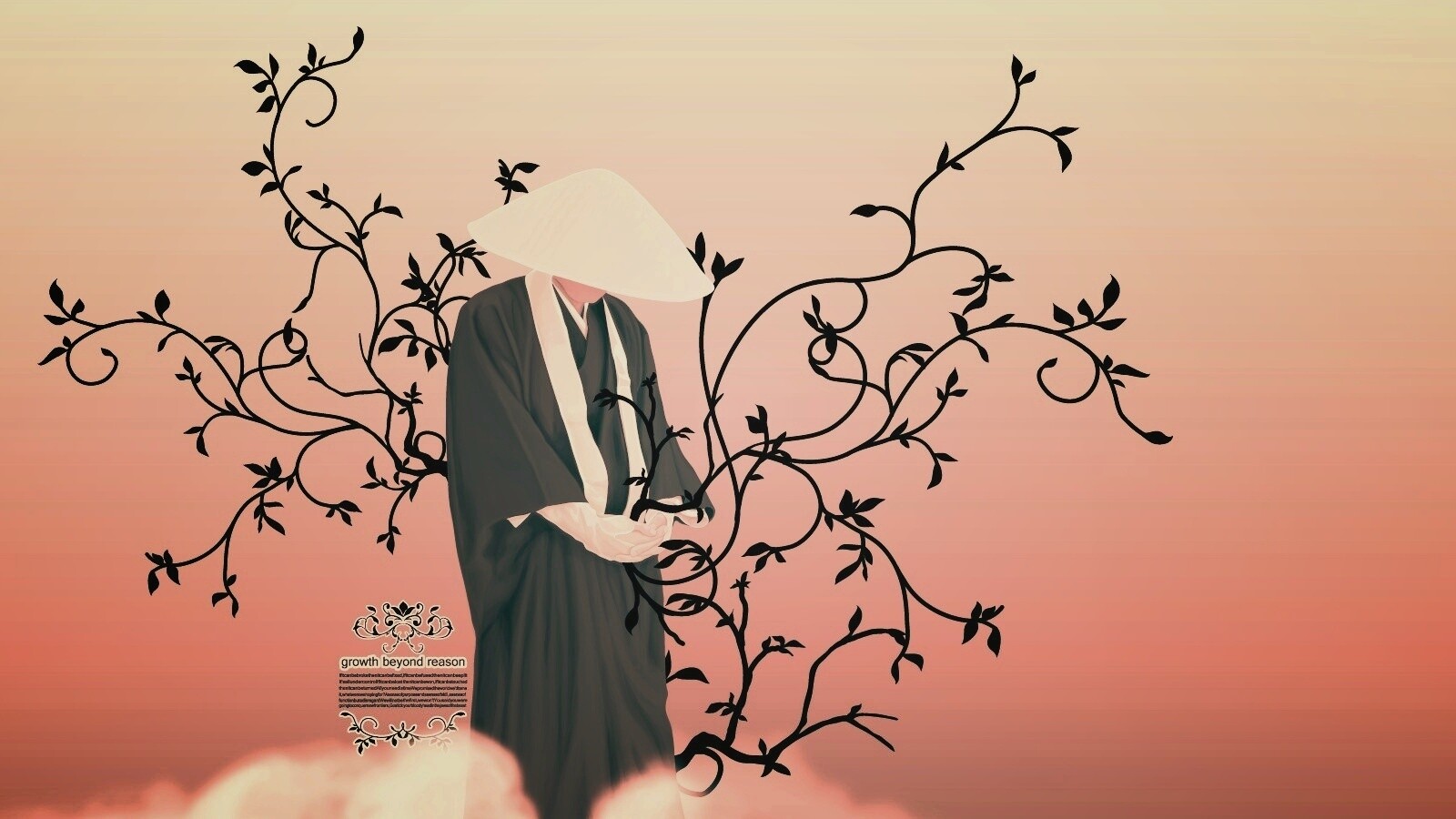 Молящийся монах обои