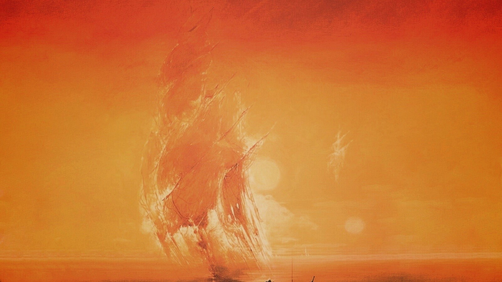 Призрачный парусник обои