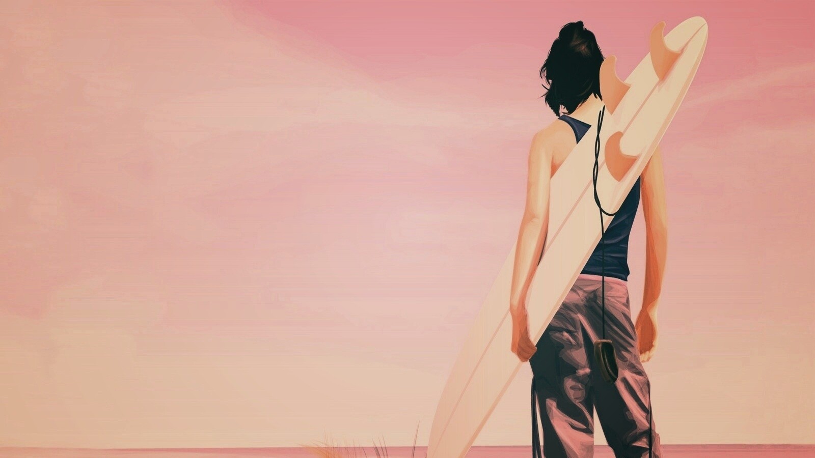 В ожидании волны обои