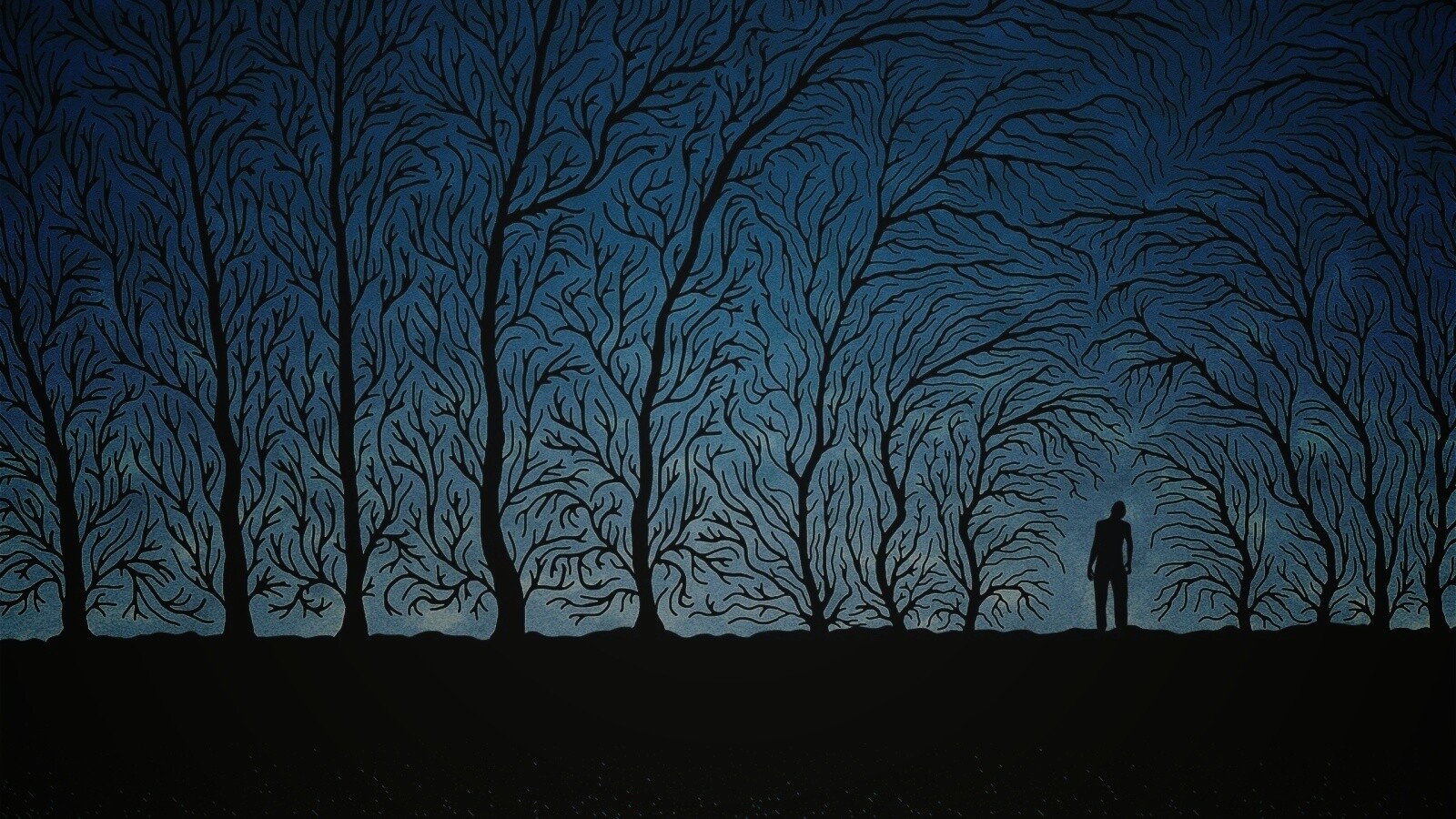 Смыкающиеся деревья обои