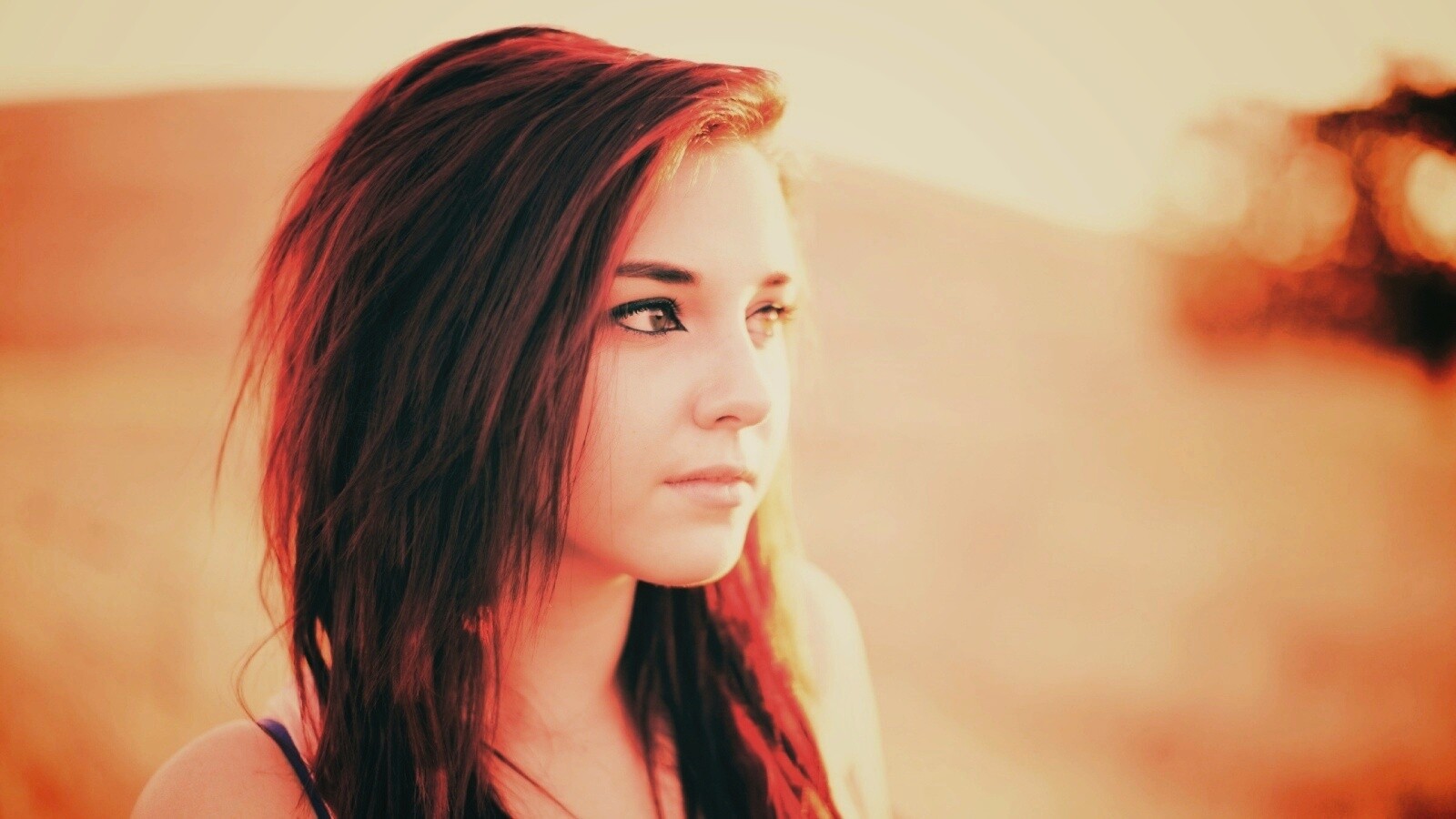 Рыженькая обои