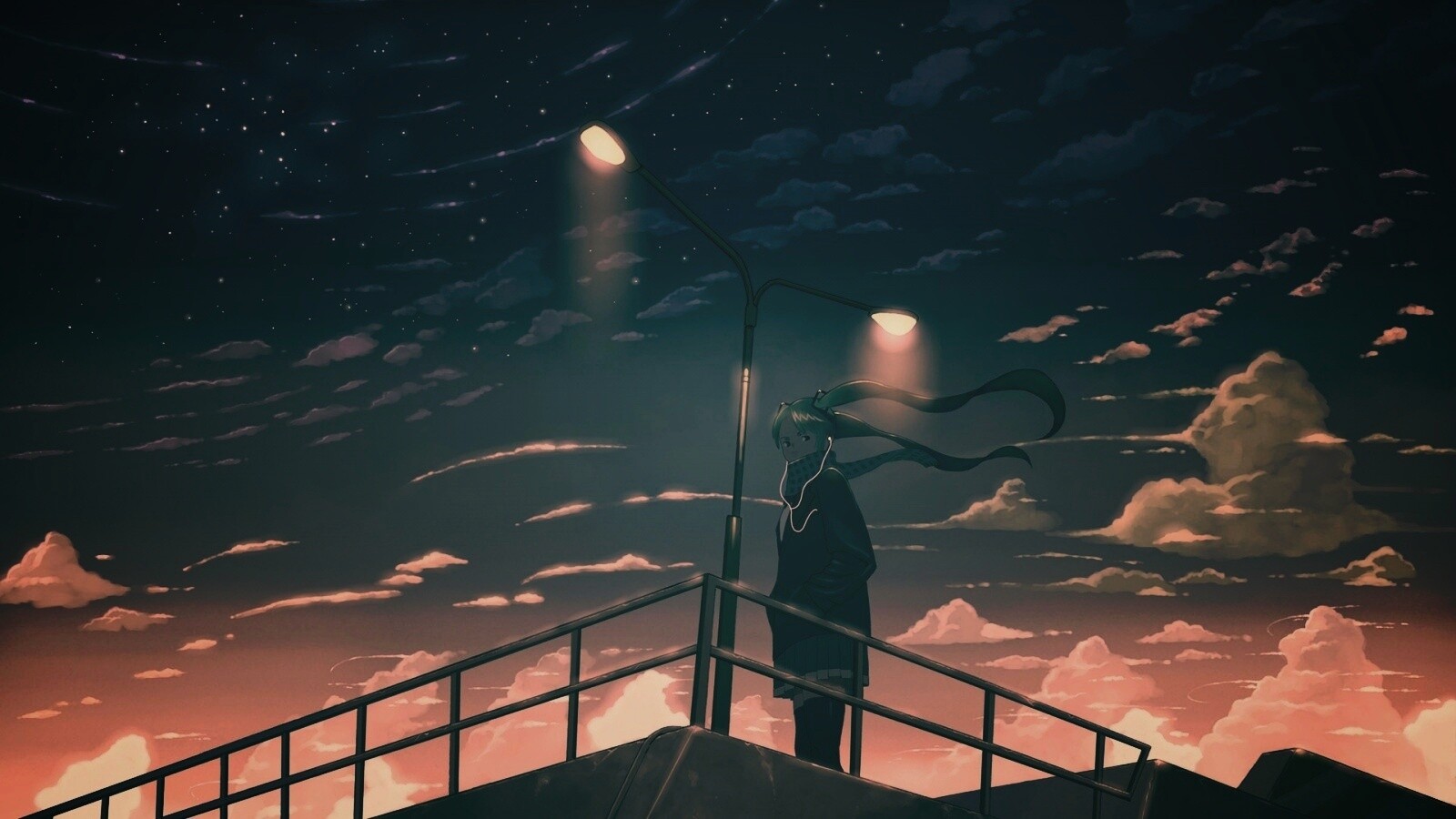 Под фонарем обои