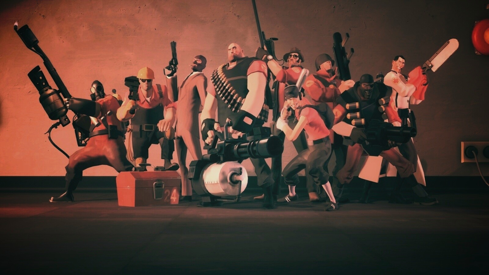 Герои игры Team Fortress 2 обои