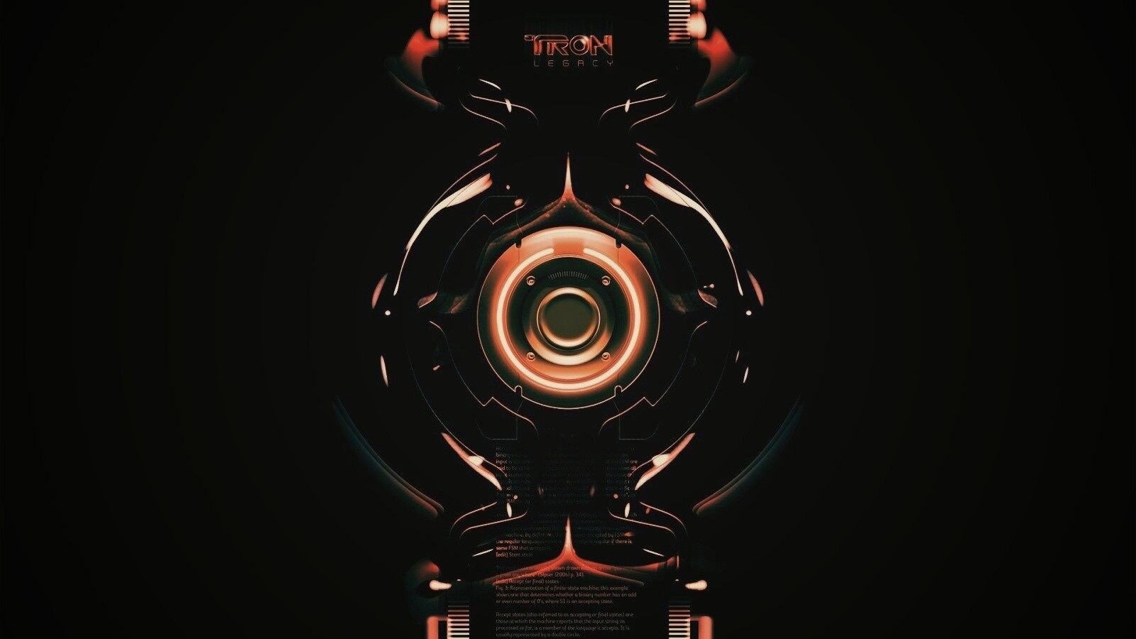 Tron Data Amber обои