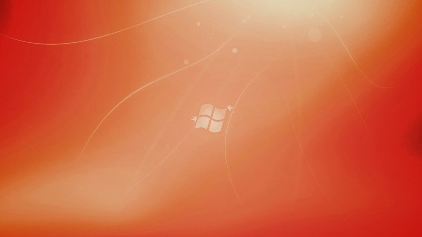 Оранжевый логотип Windows обои