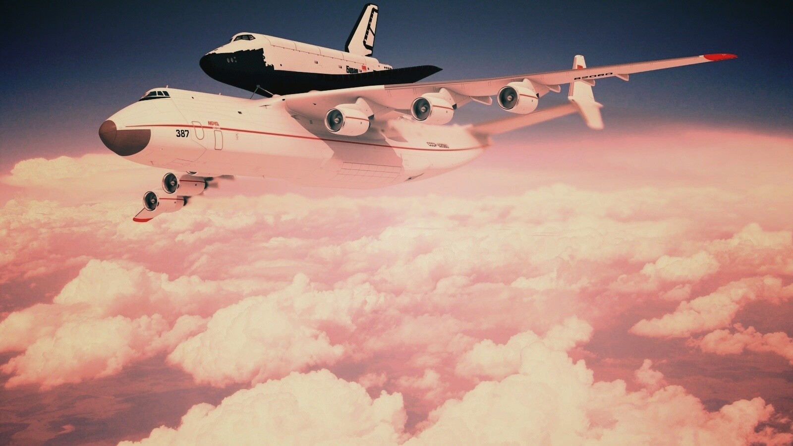 Авиатранспортировка Бурана обои