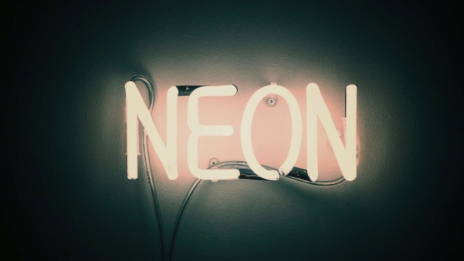 Неоновая надпись обои