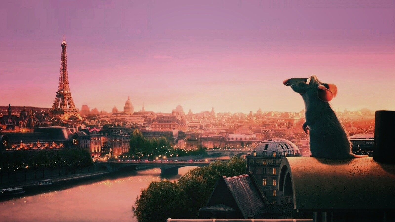 Париж в Рататуе обои