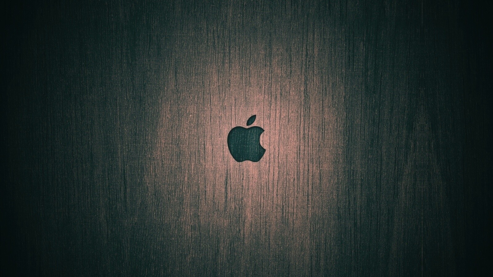 Логотип Apple на доске обои