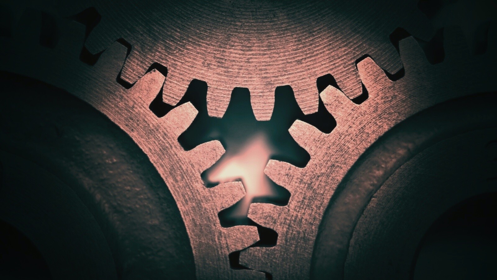 Три сцепленных шестерни обои