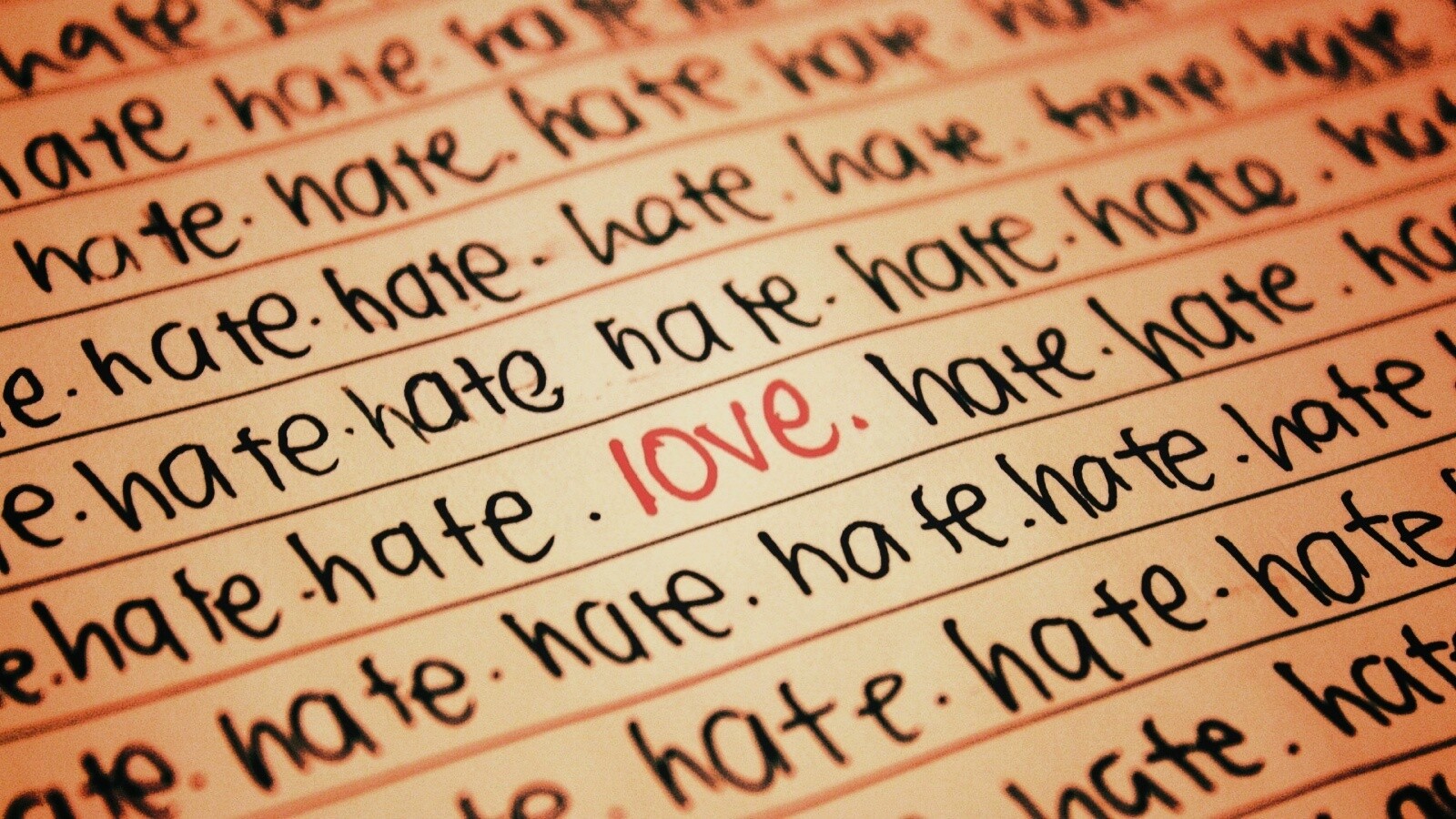 Любовь среди ненависти обои