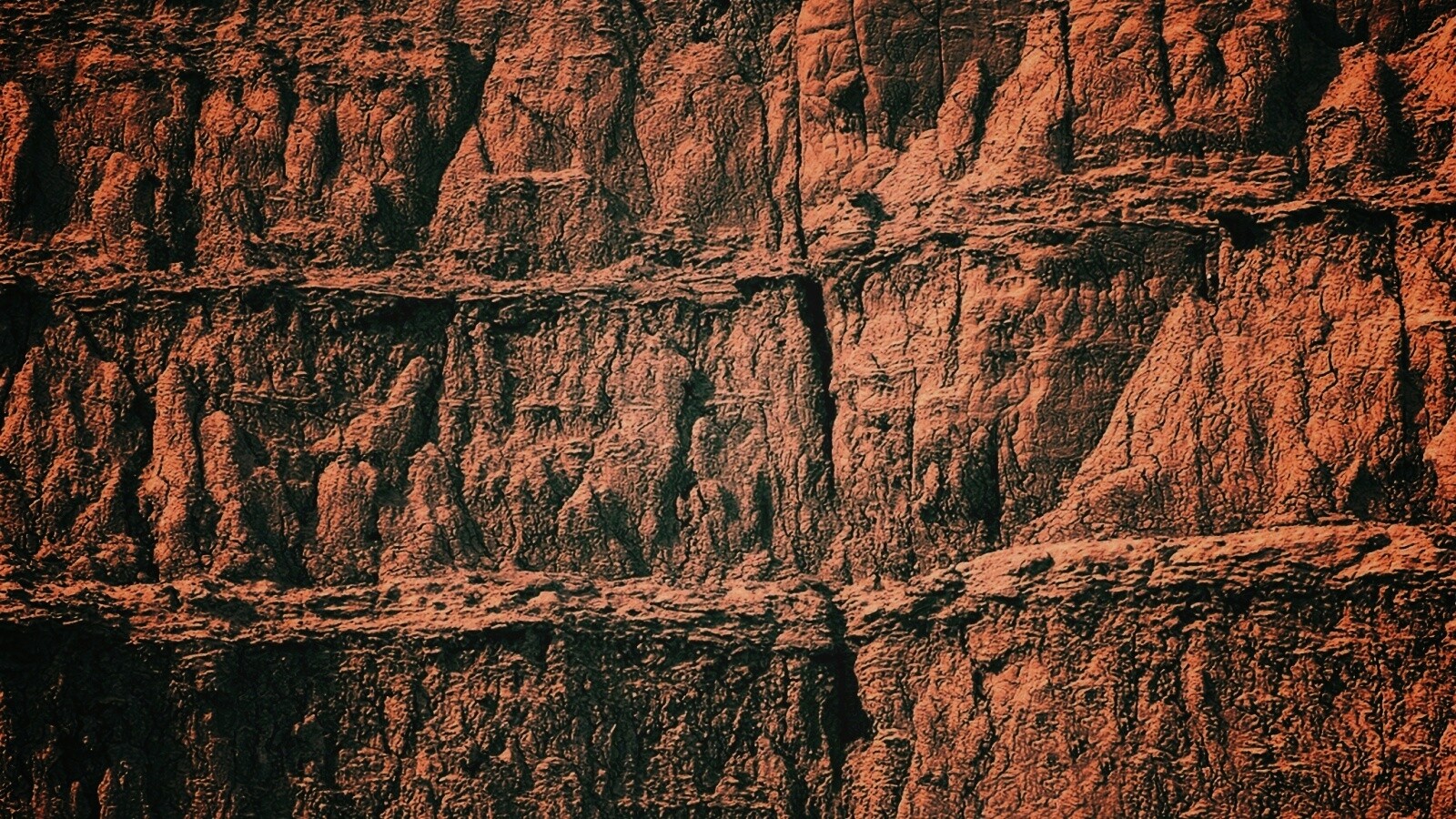 Скалистый обрыв обои