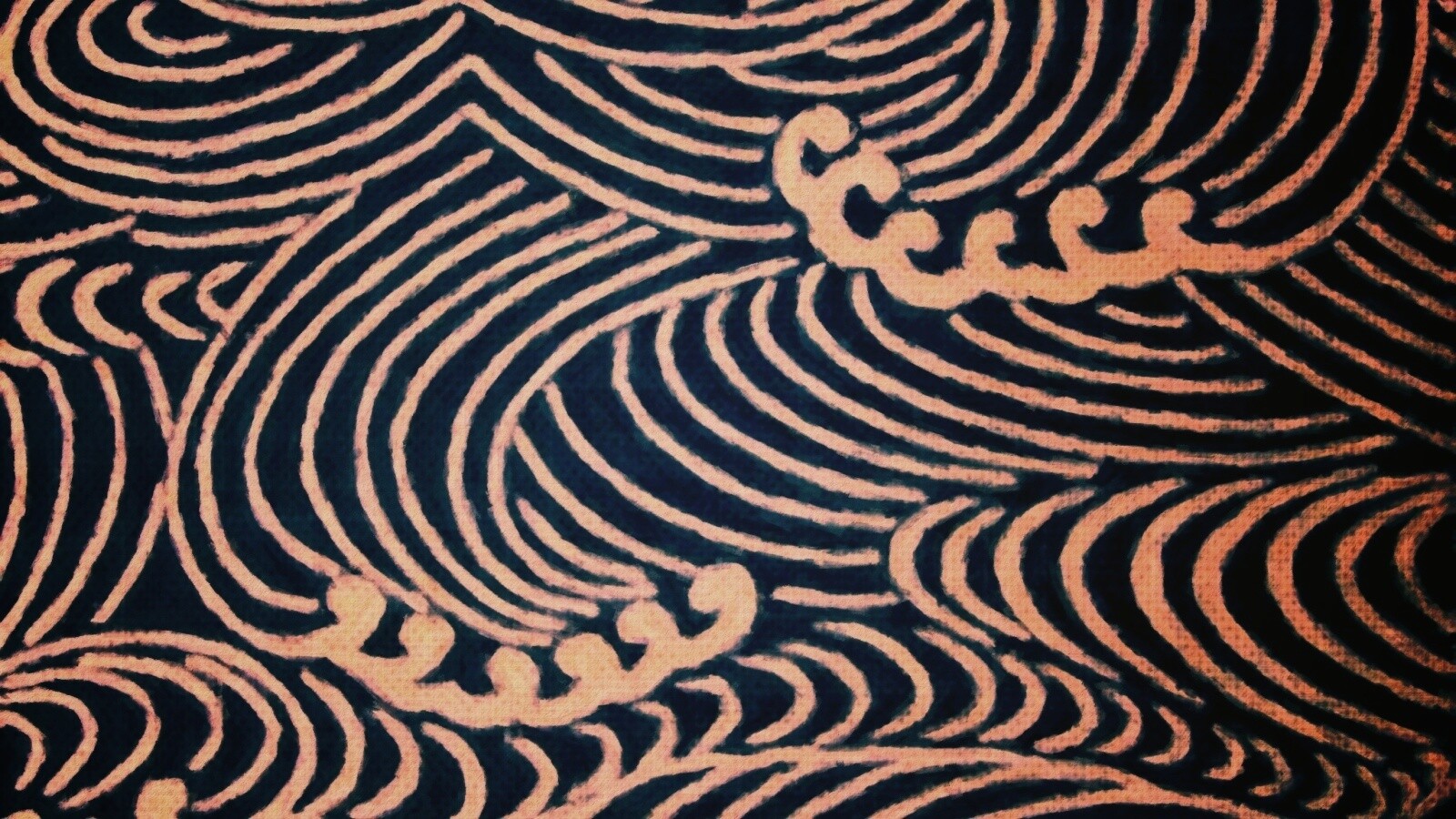 Волны на ткани обои