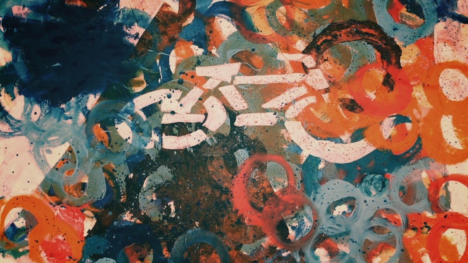 Рисованный через трафарет велосипед обои