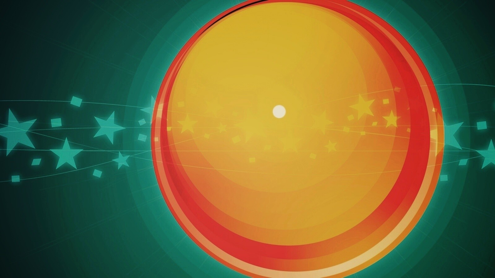 Большой красно-желтый круг обои