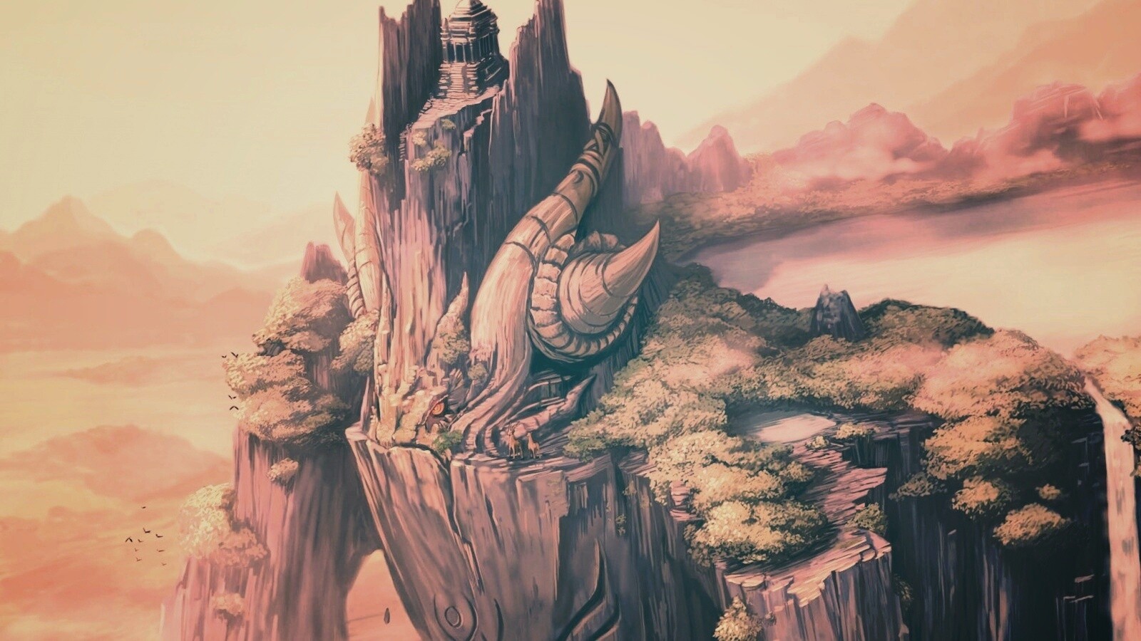 Храм на живой скале обои