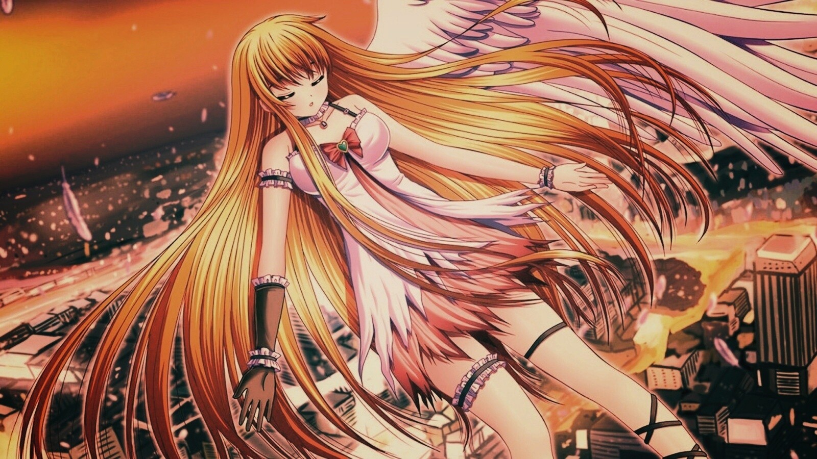 Неопознанная девушка из аниме обои