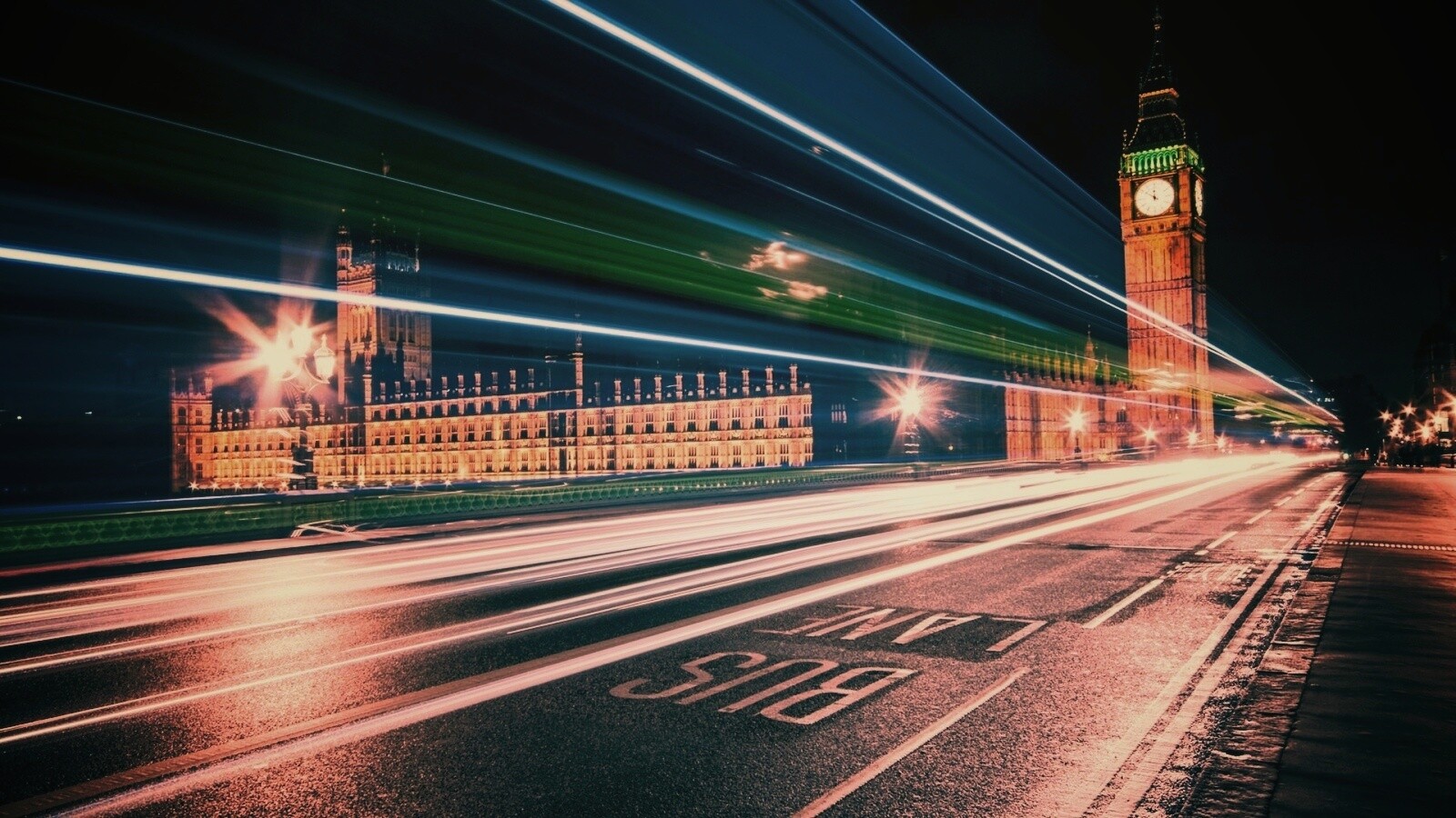 Ночной лондон обои