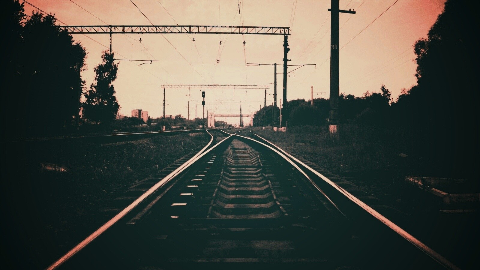 Железнодорожные пути обои