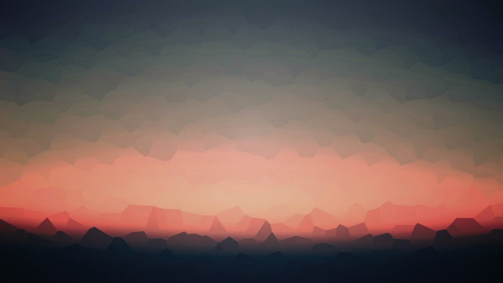 Минималистичный пейзаж обои