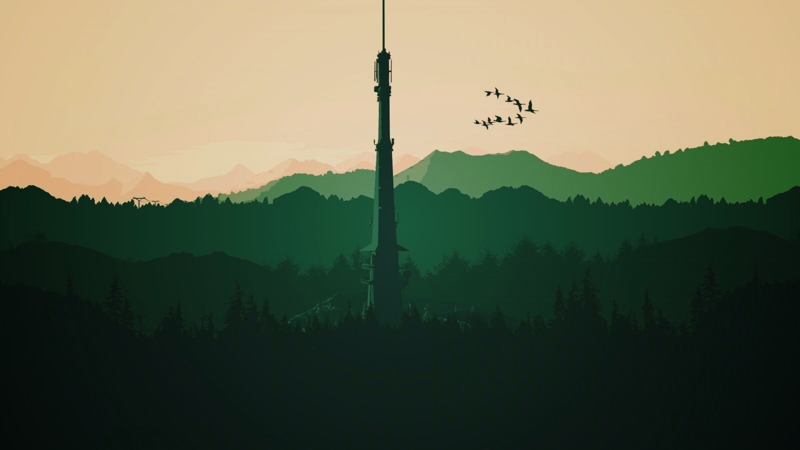 Зеленые горы обои