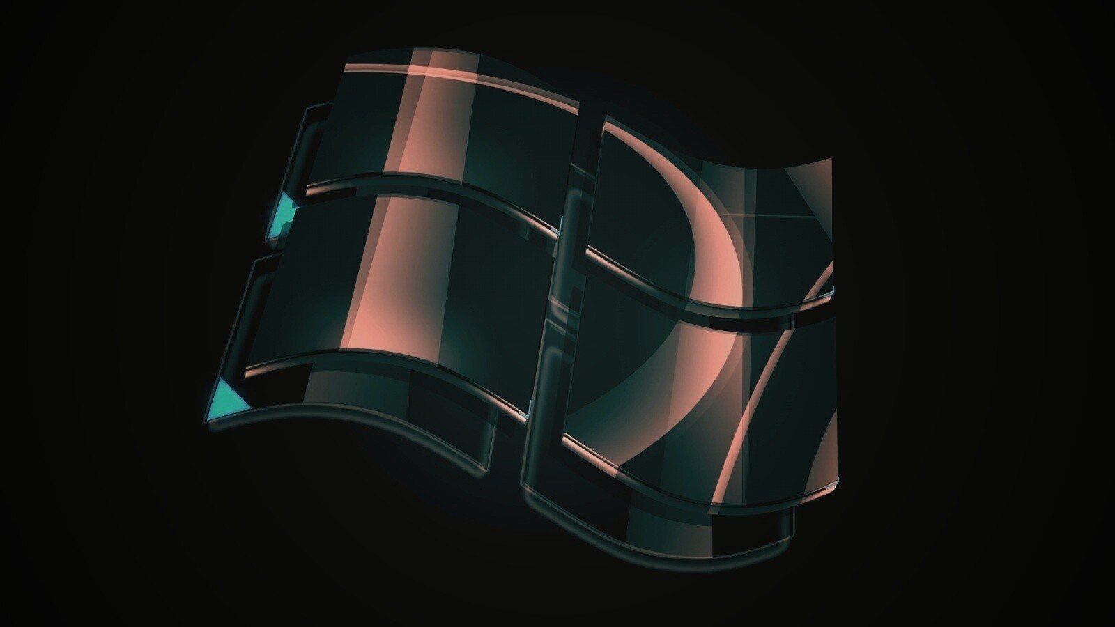 Стеклянный логотип Windows обои