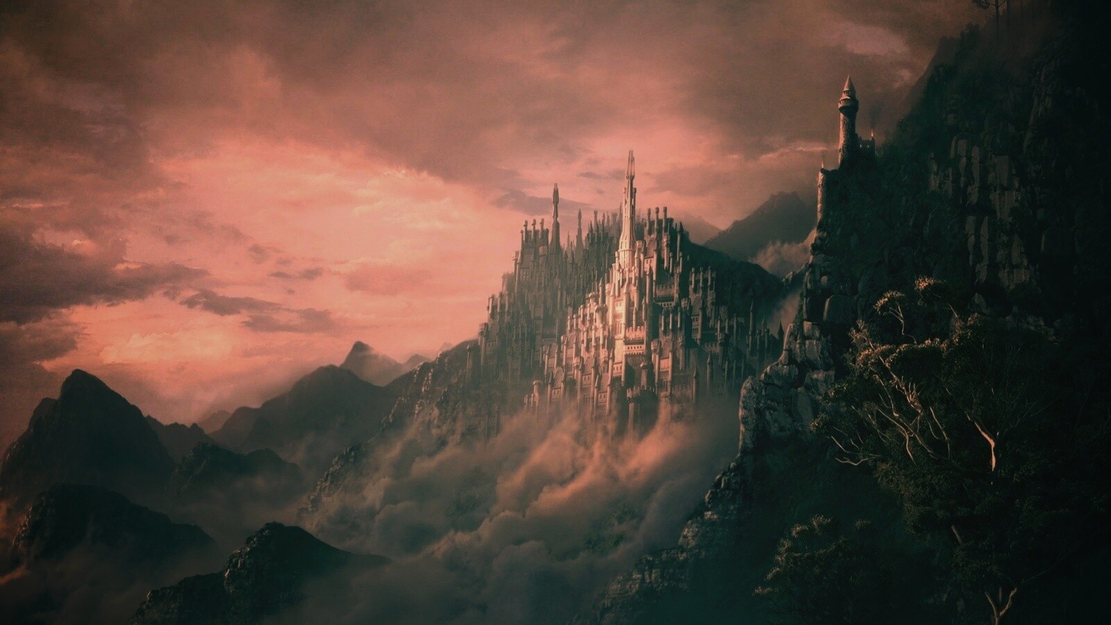 Сказочный город обои