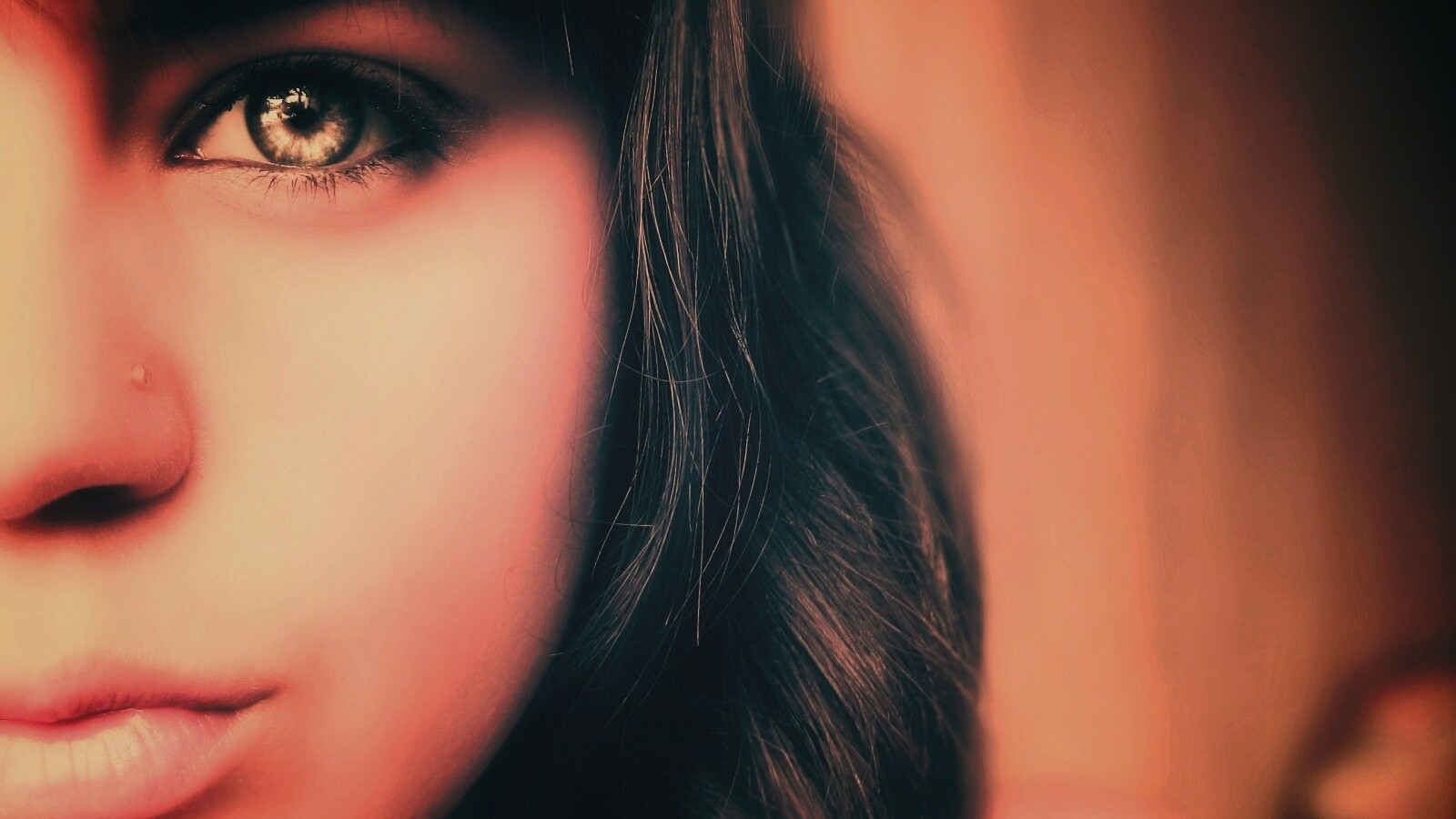 Лицо крупным планом обои