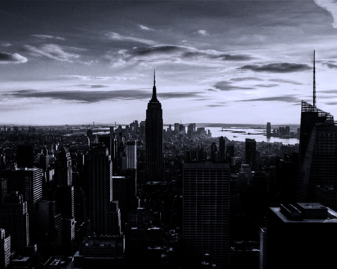 Большой город обои