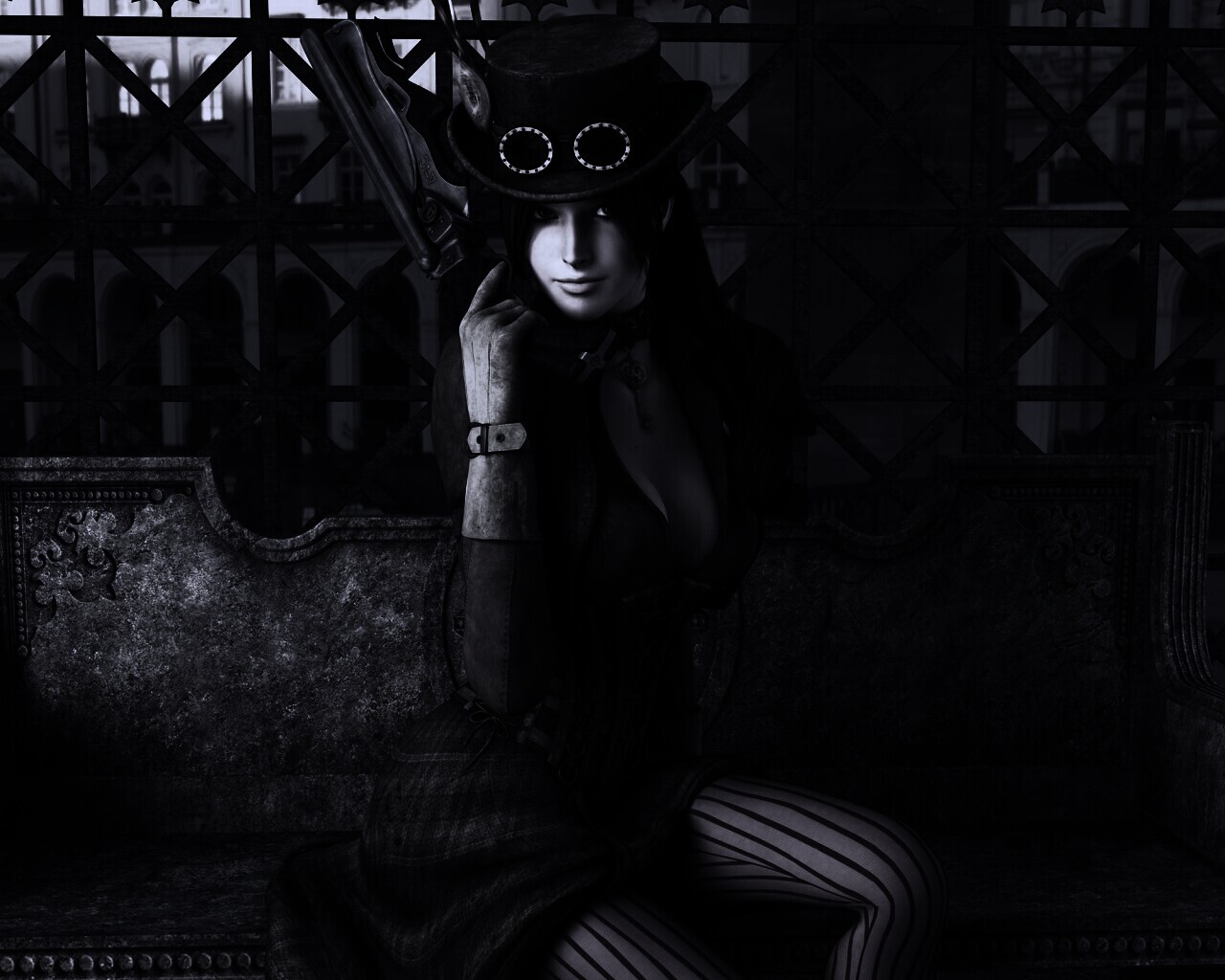 Стимпанк девушка обои