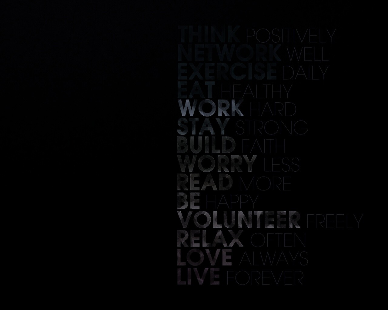 Think possitively обои