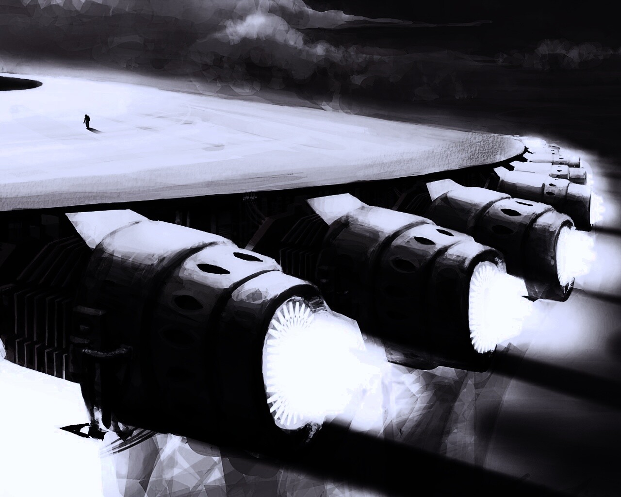 Разгон космического корабля обои