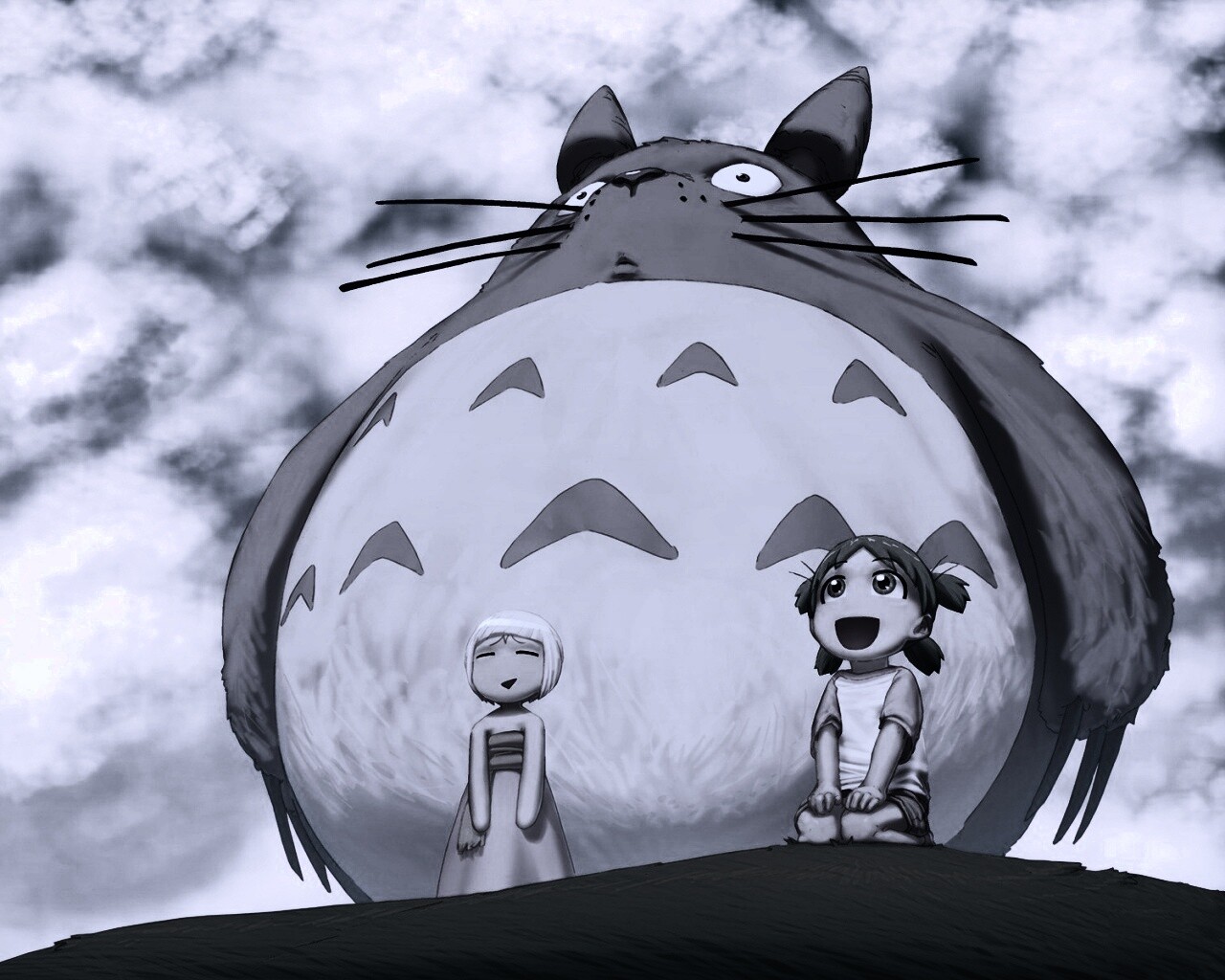 Дети с толстой мышью обои