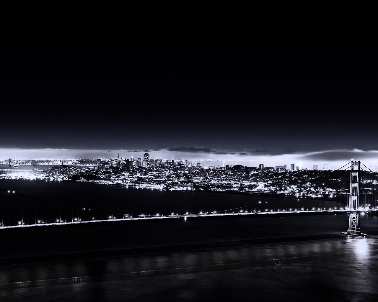 Ночной Нью-Йорк обои