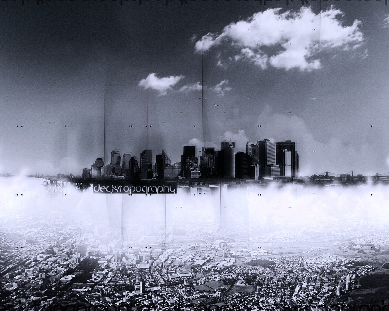 Летающий город обои