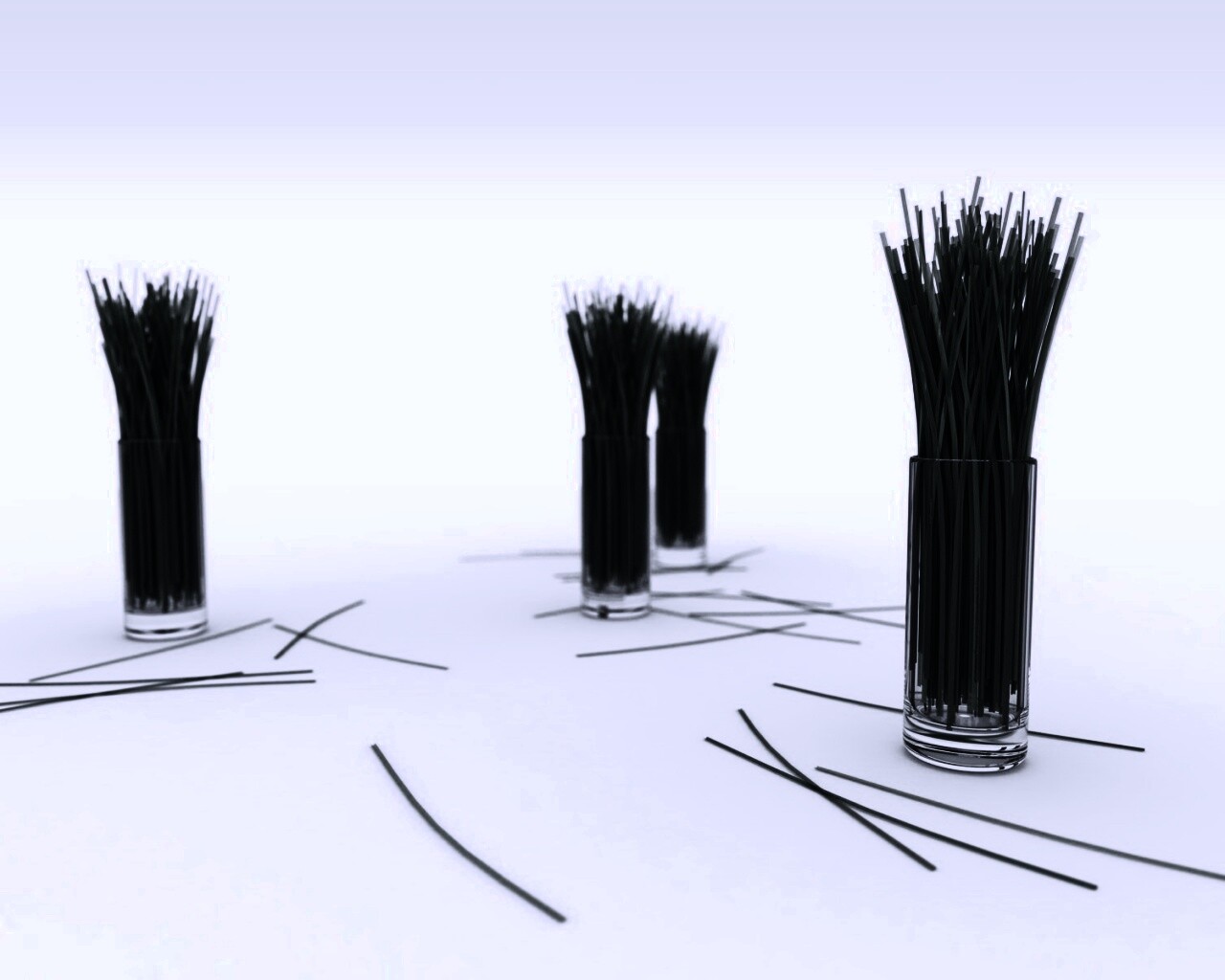 Трава в стакане обои