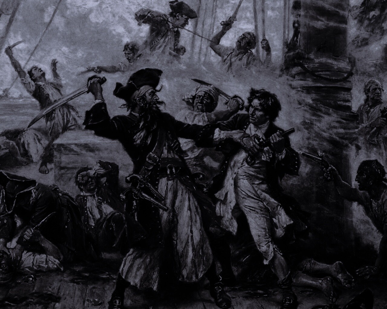 Бой с пиратами обои