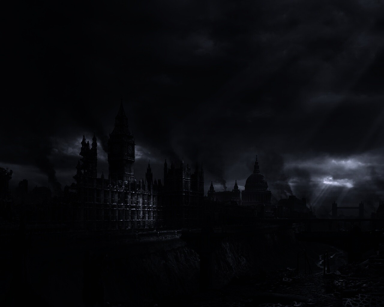 Постапокалиптический Лондон обои