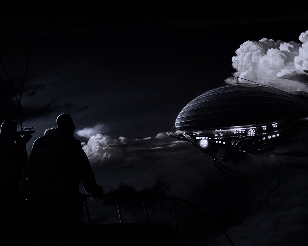 Инопланетный дирижабль обои