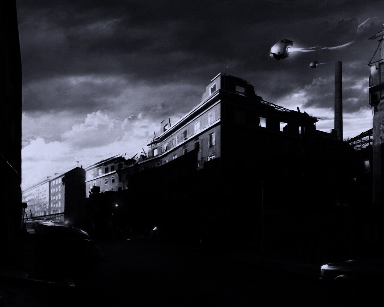 Инопланетяне в трущобах обои