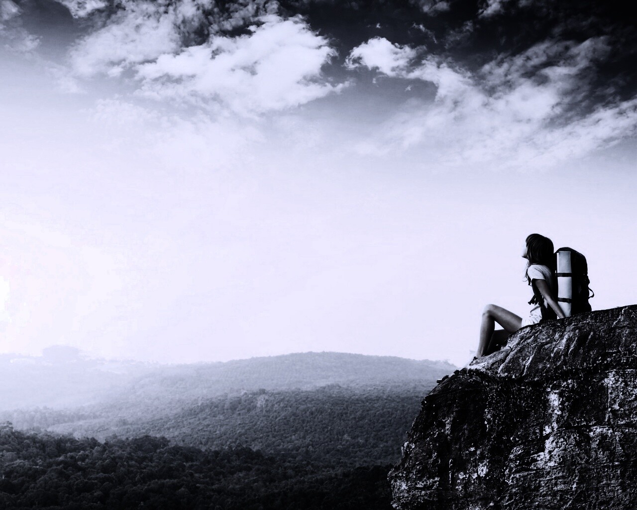 Девушка турист обои